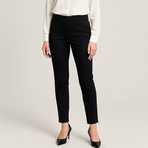 Express Black Leggings with Zipper Accents